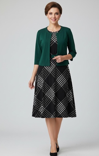 STUDIO ONE CHAQUETA-VESTID NGR-VRD-BLC 66423