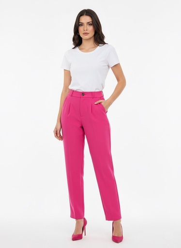 LOVE TREE PANTALON TELA ROSA MUJER 6886PHR