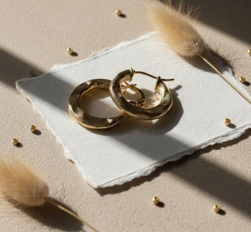 [AE097] ARETES ARGOLLA PEQUE. ENCHAPE