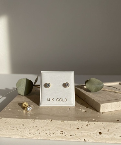 [AO1100] ARETES ORO PEQUEÑO