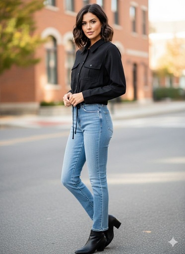 HYFVE CHAQUETA NEGRO MUJER HF23E470N