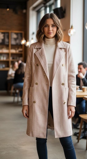 [J37811] ALICEBLUE ABRIGO MUJER ROSA J37811