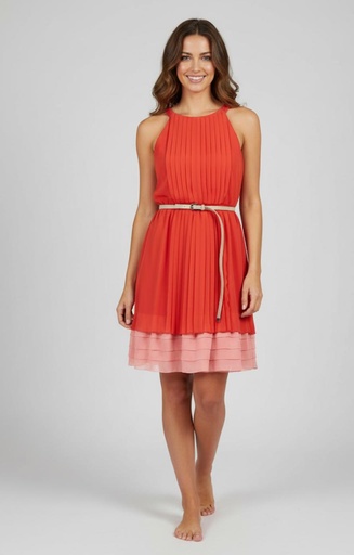 [JS1A2762] JESSICA SIMPSON VESTIDO MUJER ROJO