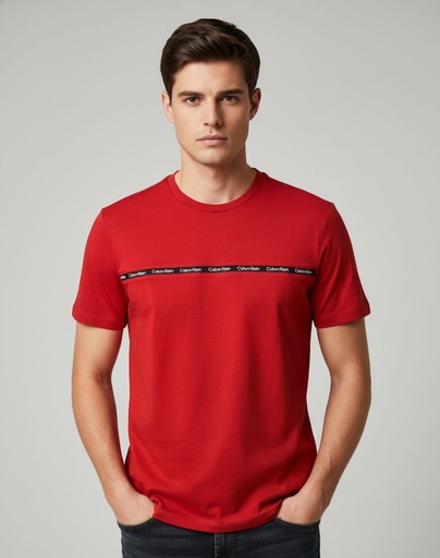 [SP40604946] CALVIN KLEIN CAMISETA ROJO-AZUL M.
