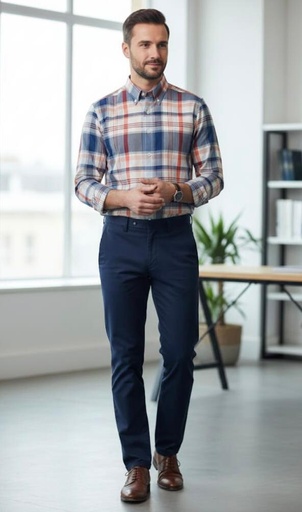 [WR3827] NAUTICA CAMISA GRIS-ROJO-AZUL-BLC