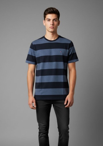 [78JB116A] TOMMY CAMISETA AZUL-AZUL M. HOMBRE