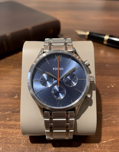 [796483641051] FOSSIL RELOJ GRIS-AZUL HOMBRE