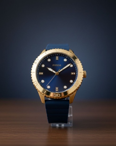 [796483651685] FOSSIL RELOJ DORADO-AZUL MUJER (BQ3960)