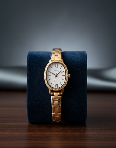 [796483658554] FOSSIL RELOJ OVALADO ROS-CREMA MUJER BQ3