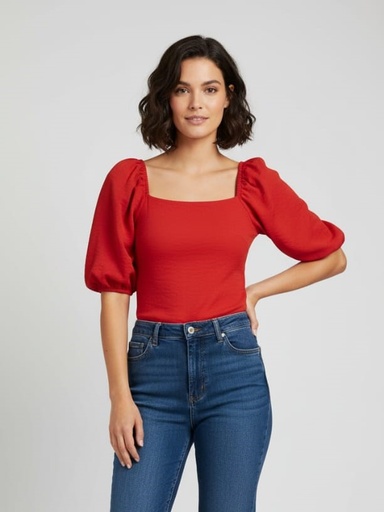 [8555] APRIL BLUSA ROJO MUJER
