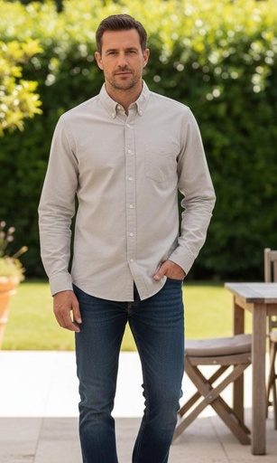 [888321] GAP CAMISA GRIS HOMBRE