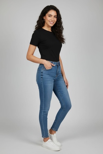 [90241AM] WAX JEANS AZUL MEDIUM SKINNY MUJER
