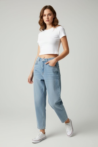 [90270] WAX JEANS MUJER AZUL CALRO