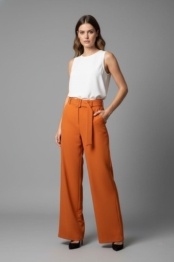 [9290WT] MICHEL PANTALON TERRACOTA MUJER