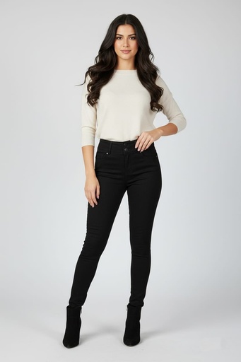 [93400] WAX JEANS MUJER NEGRO 93400