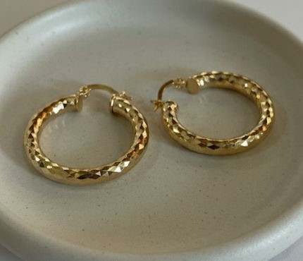 [AE0196] ARGOLLA ENCHAPE DORADO MED