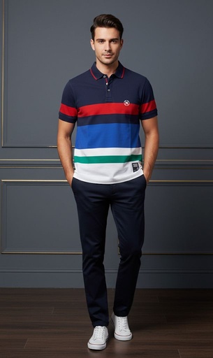 [KR0302] NAUTICA CAMISETA HOMBRE AZUL M-RJ-BLC-VR
