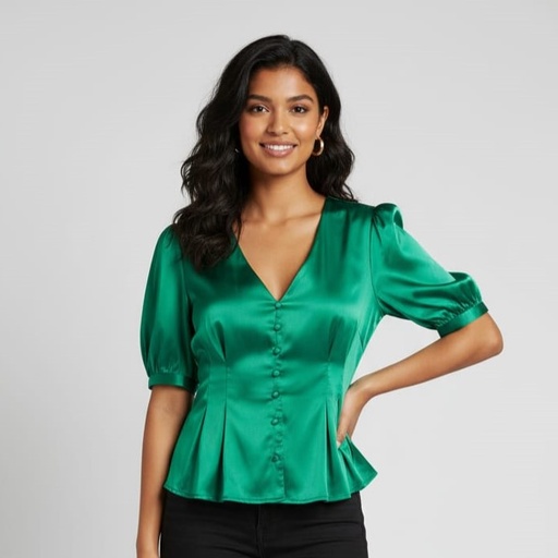 [LT14524S] E.SSUE BLUSA MUJER VERDE LT14524S