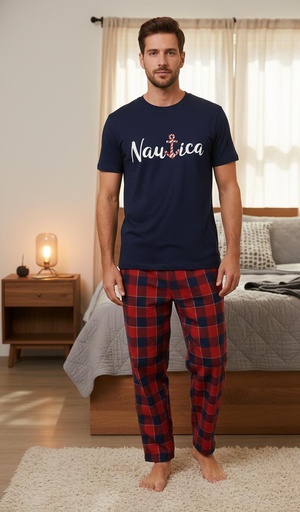 [NT92720F] NAUTICA PIJAMA AZUL MUJER