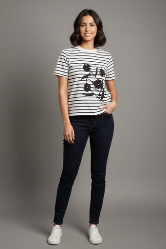ONTWE CAMISETA BLANCO-NGR FLR ZZ12305178